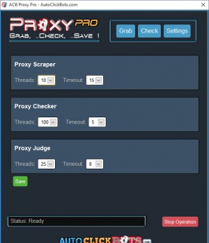 ProxyPro - Settings Panel