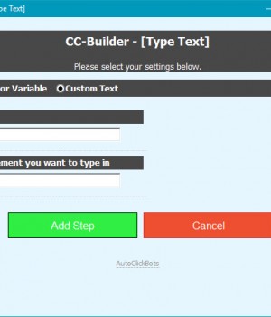 CC-Builder / Type Text
